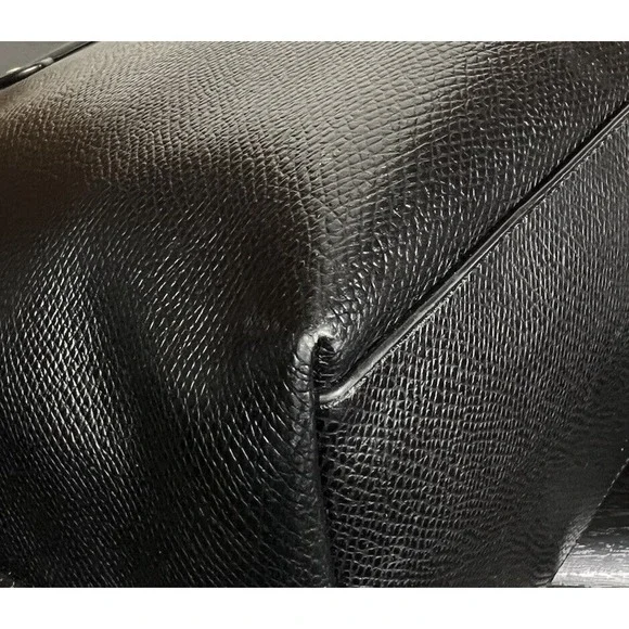 Coach X Peanuts Snoopy Leather City Zip Tote Black Shoulder Bag RARE F37273 - Picture 13 of 16